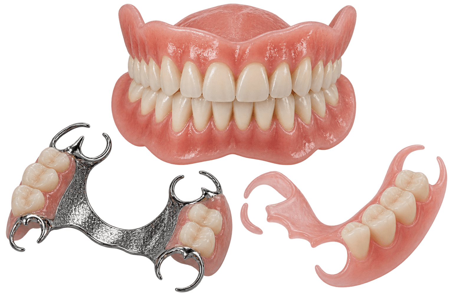Removable dental prosthetics